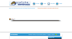 Desktop Screenshot of grafichedambrosio.it